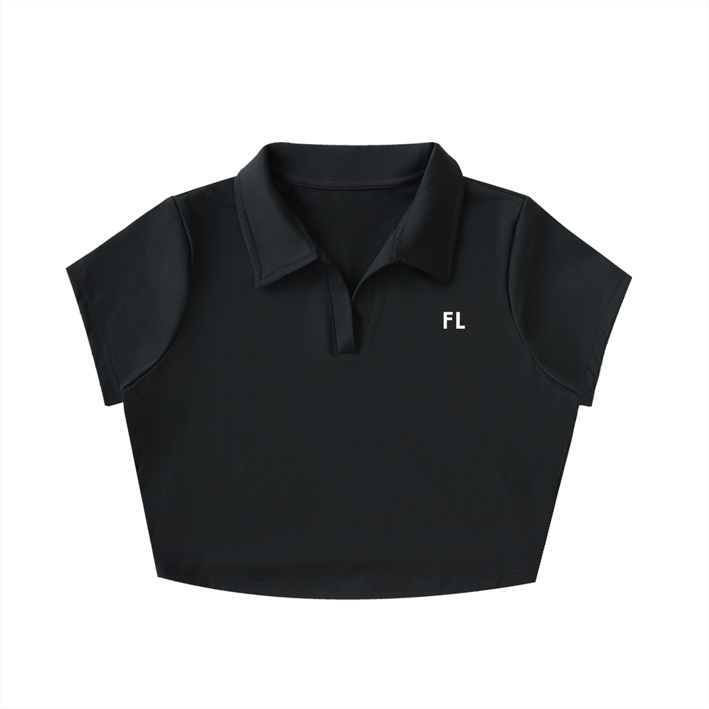 FL Cropped Performance Polo Top