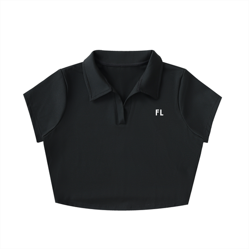 FL Cropped Performance Polo Top