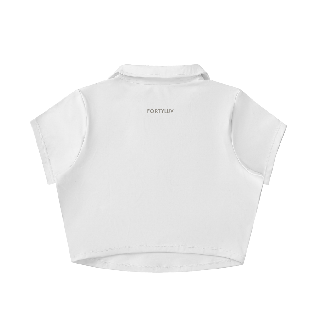 Performance Crop Polo Top