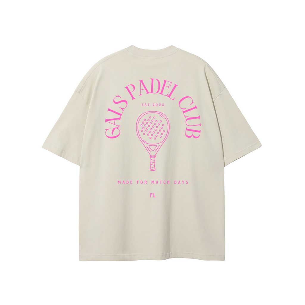 "Gals Padel Club" T-shirt - Fortyluv x Gals of Dorset