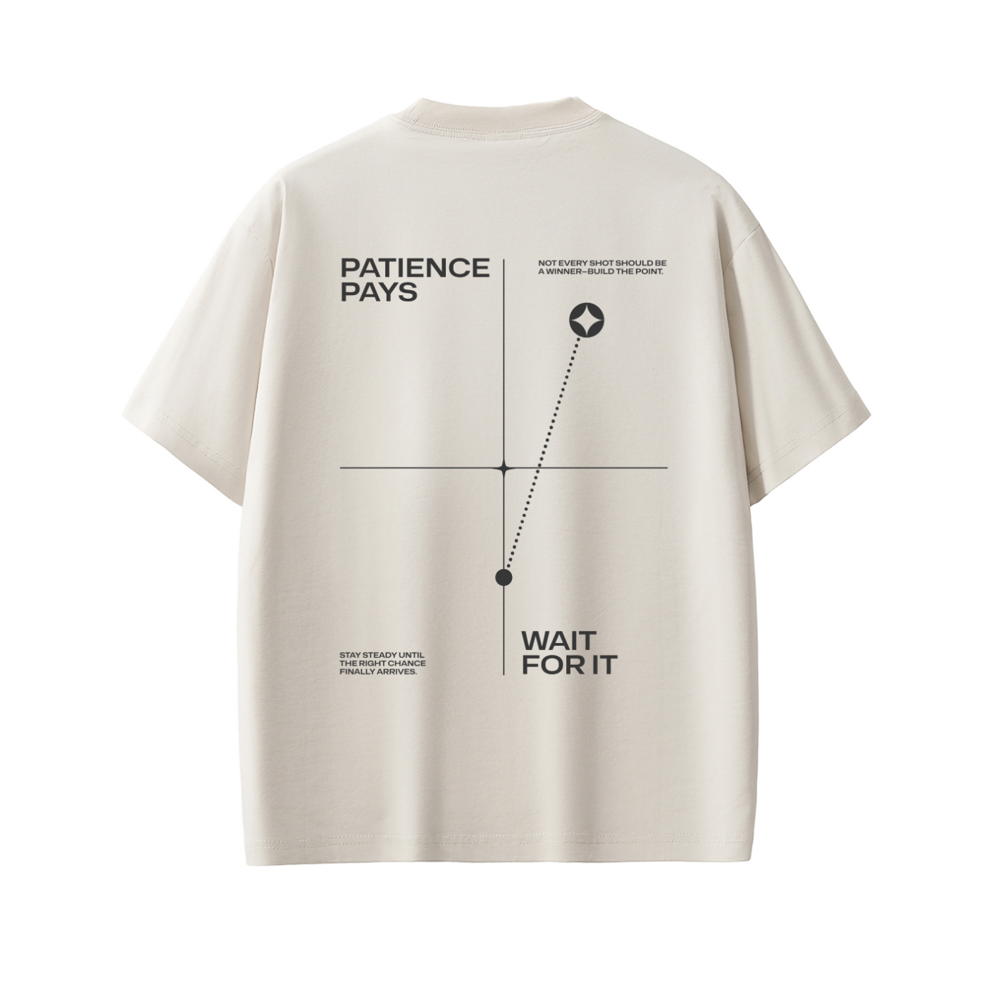 Offcourt Padel Patience Pays t in Apricot by Fortyluv UK