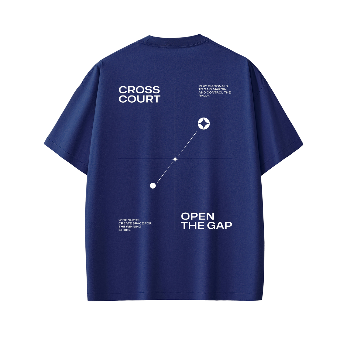Strategy Series Tee 02 - Cross Court, Open the Gap