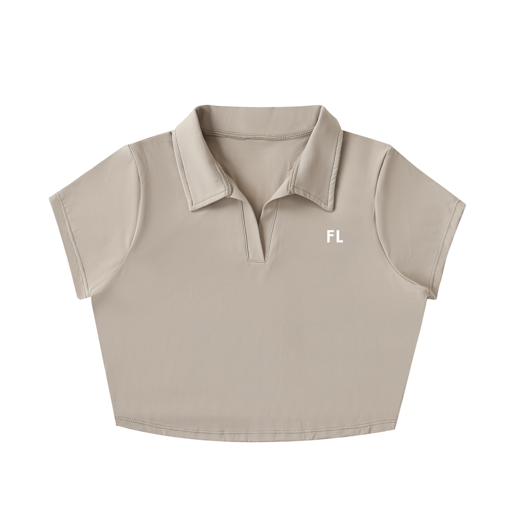 FL Cropped Performance Polo Top