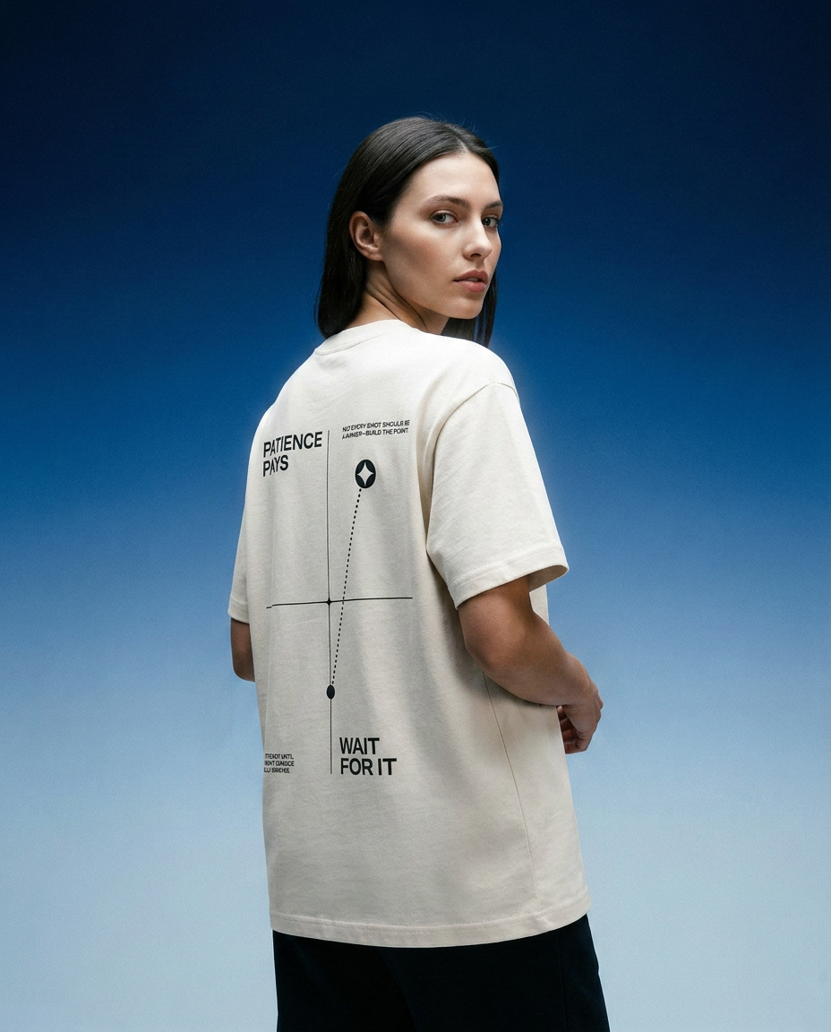 Offcourt Padel Patience Pays t in Apricot Woman wearing by Fortyluv UK